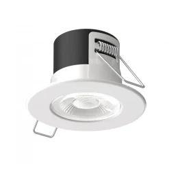 Spot LED encastré fixe 6W CCT IP65 RE2020 anti-feu avec 2 collerettes BF LIGHT