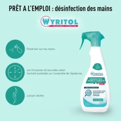 Spray désinfectant - mains et surfaces WYRITOL