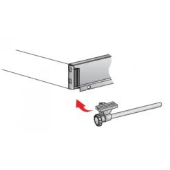 Stabilisateur latéral pour tiroirs InnoTech Atira HETTICH