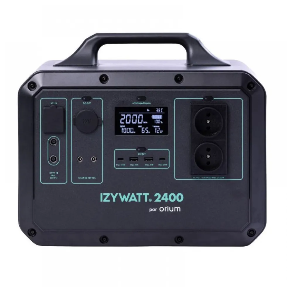 Station d'énergie portative IZYWATT 2400 ORIUM