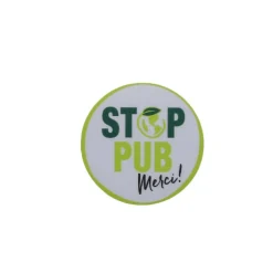 Sticker pour boîtes aux lettres - Stop pub - adhésif - 50 mm RENZ