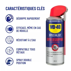 Super dégrippant mécanique WD-40 Specialist® - 400 ml WD40