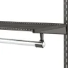 Support barre de penderie - tube de 25 mm - système suspendu - graphite ELFA
