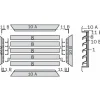 Support de lame 1 pour assemblage de grille 411 RENSON