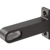 Support d'extrémité - sous tablette - pour tube penderie - noir - 1190 HERMETA