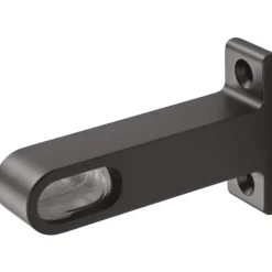 Support d'extrémité - sous tablette - pour tube penderie - noir - 1190 HERMETA