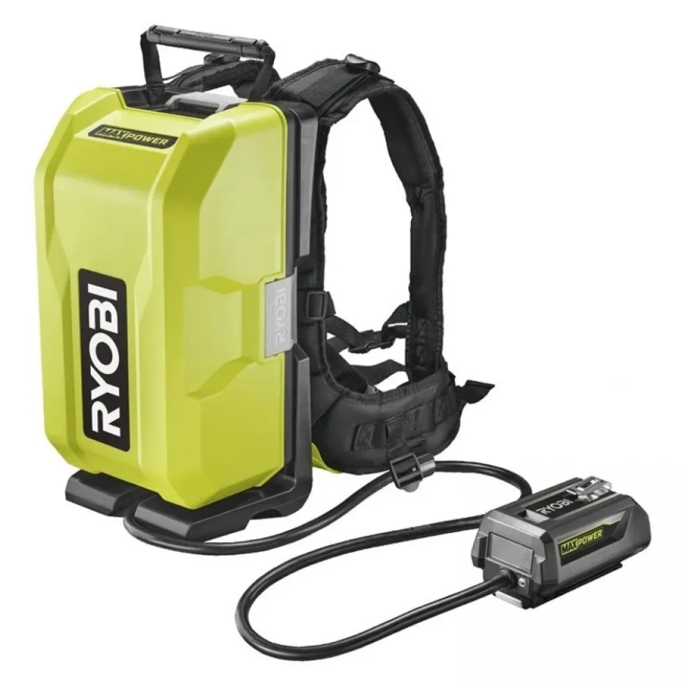 Support dorsal avec chargeur 6A pour batterie 36V MAX POWER - RY36BP3PA-0 RYOBI