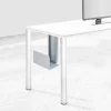 Support pour unité centrale CPU - acier finition aluminium peint EMUCA