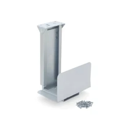 Support pour unité centrale CPU - acier finition aluminium peint EMUCA