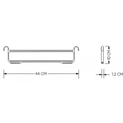 Support pour vêtements en nylon - pour porte-pantalons modulable AMBOS