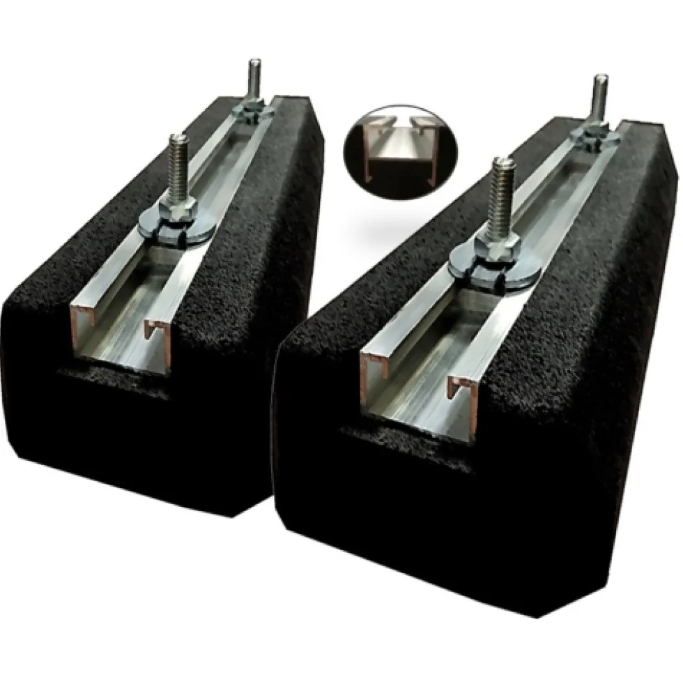 Supports de sol - 400 mm - charge max 300 kg - 1 paire - Mini Rubber EID