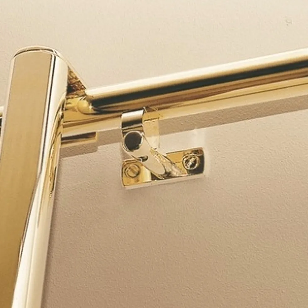 Supports droits vertical et horizontal sur platine pour tube 30 mm CUIVRINOX
