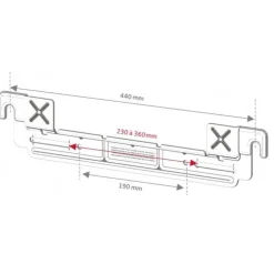 Support universel pour fixation chauffe-eau INSTAFIX ARISTON