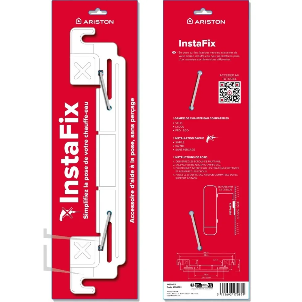 Support universel pour fixation chauffe-eau INSTAFIX ARISTON