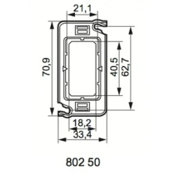 Support à vis Batibox - 1 module LEGRAND