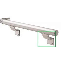 Support à visser pour rampe d'escalier aluminium RIVINOX