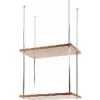 Suspension baldaquin - 2 niveaux de tablette - Helliodore CUIVRINOX