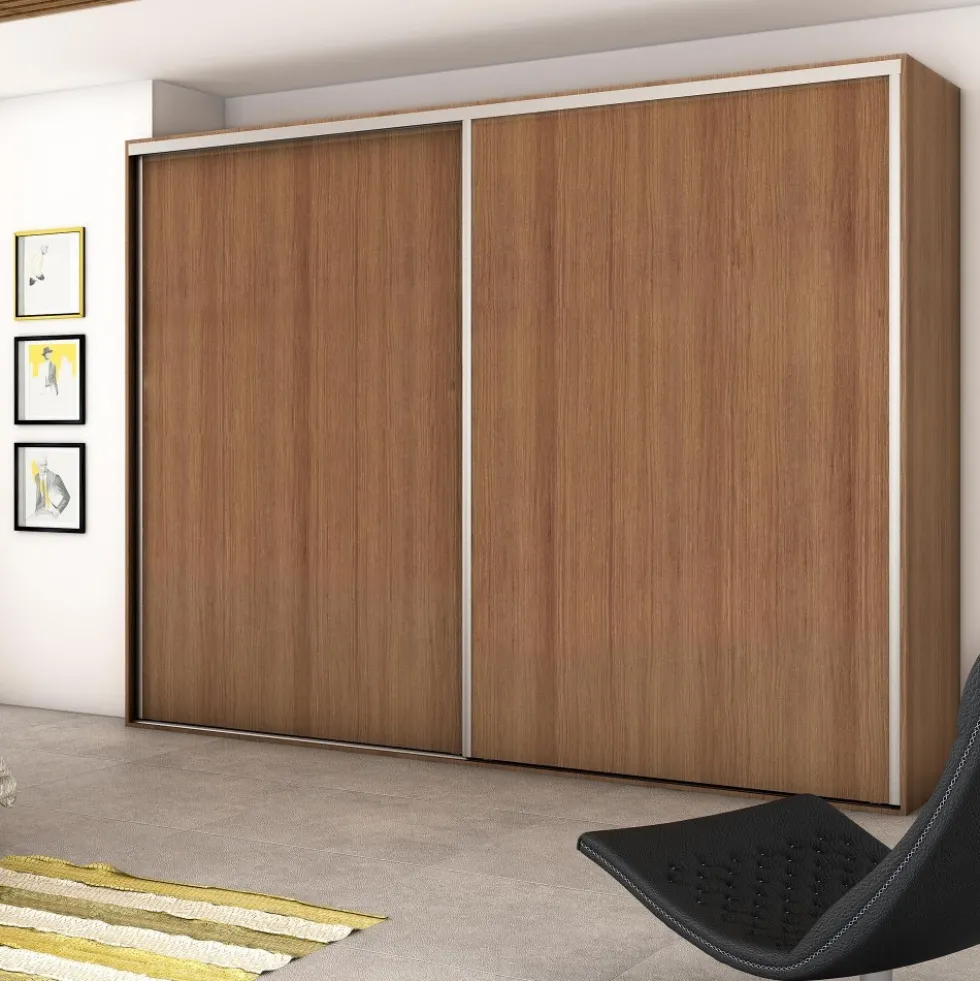 Système coulissant pour dressing avec profils Sharp + fermeture amortie EMUCA