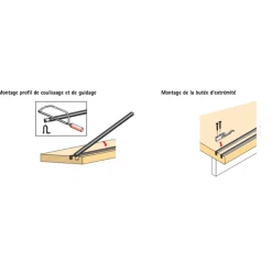 Système porte coulissante SlideLine 56 - vantail 40 kg HETTICH