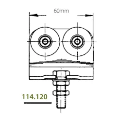 Système porte coulissante Série 110-vantail - 60 kg ROB