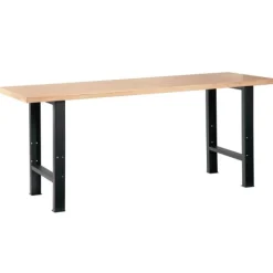 Établi bois avec 2 pieds et plateau - longueur 1,5 m SAM OUTILLAGE