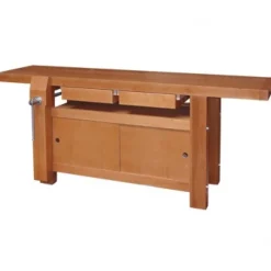Établi bois - menuisier - professionnel - 2 m - 2 tiroirs - 1 presse OUTIFRANCE