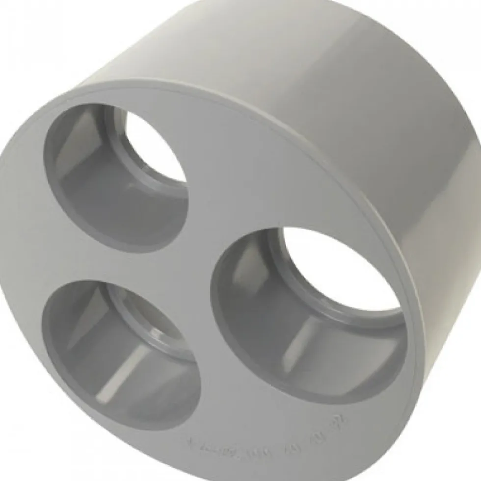 Tampon de réduction pvc mâle - 3 trous NICOLL