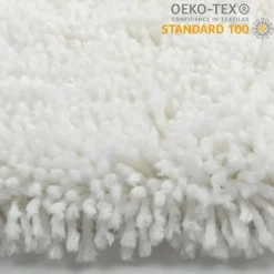 Tapis de bain - 110cm - Blanc - Microfibre - antidérapant - Highland SPIRELLA