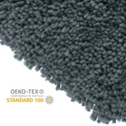 Tapis de bain - 110cm - Gris Granit - Microfibre - antidérapant - Highland SPIRELLA