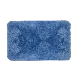 Tapis de bain - 70x120cm - Bleu Ciel - Microfibre - antidérapant - Highland SPIRELLA