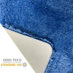 Tapis de bain - 60x90cm - Bleu Ciel - Microfibre - antidérapant - Highland SPIRELLA