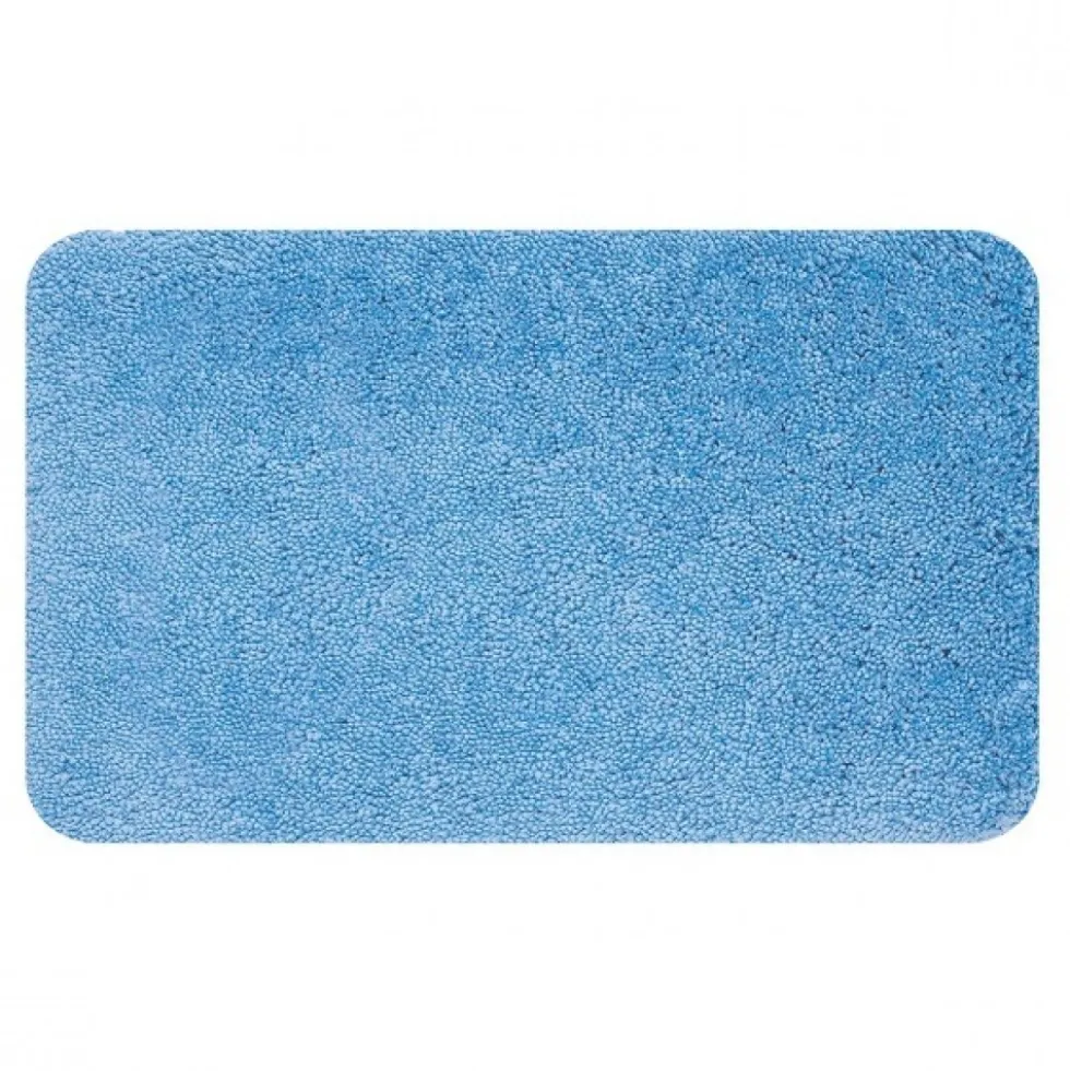 Tapis de bain - 60x90cm - Bleu Ciel - Microfibre - antidérapant - Highland SPIRELLA