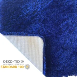 Tapis de bain - 70x120cm - Bleu Marine - Microfibre - antidérapant - Highland SPIRELLA
