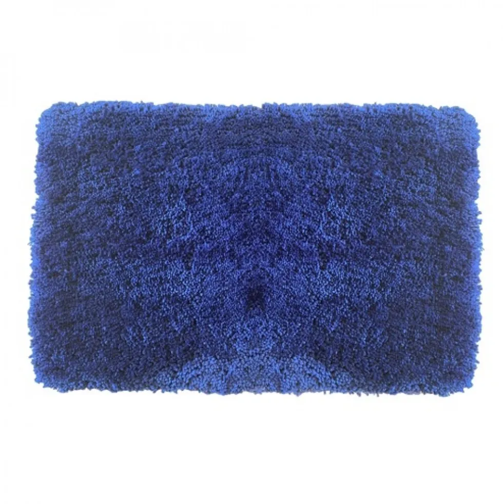 Tapis de bain - 60x90cm - Bleu Marine - Microfibre - antidérapant - Highland SPIRELLA