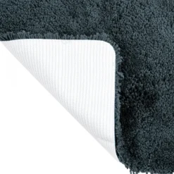Tapis de bain - 60x90cm - Gris Granit - Microfibre - antidérapant - Highland SPIRELLA