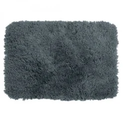 Tapis de bain - 60x90cm - Gris Granit - Microfibre - antidérapant - Highland SPIRELLA