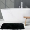 Tapis de bain - 60x90cm - Noir - Microfibre - antidérapant - Highland SPIRELLA