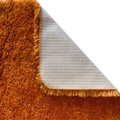 Tapis de bain - 60x90cm - Orange - Microfibre - antidérapant - Highland SPIRELLA