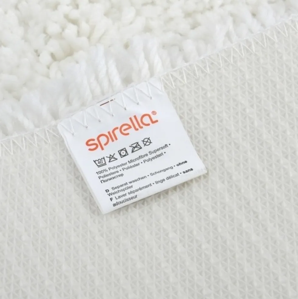 Tapis de WC - 55x55cm - Blanc - Microfibre - antidérapant - Highland SPIRELLA