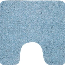 Tapis de WC - 55x55cm - Bleu Clair - Microfibre - antidérapant - Balance SPIRELLA