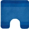 Tapis de WC - 55x55cm - Bleu - Microfibre - antidérapant - Balance SPIRELLA