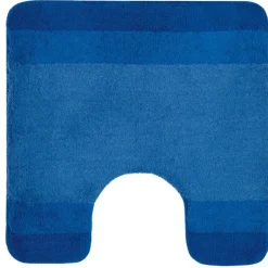 Tapis de WC - 55x55cm - Bleu - Microfibre - antidérapant - Balance SPIRELLA