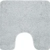 Tapis de WC - 55x55cm - Gris Clair - Microfibre - antidérapant - Balance SPIRELLA