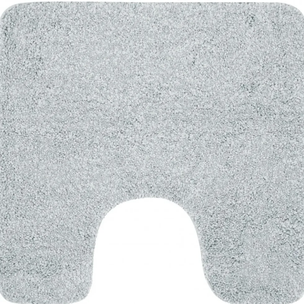 Tapis de WC - 55x55cm - Gris Clair - Microfibre - antidérapant - Balance SPIRELLA