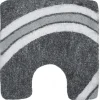 Tapis de WC - 55x55cm - Gris - Microfibre - antidérapant - Curve SPIRELLA