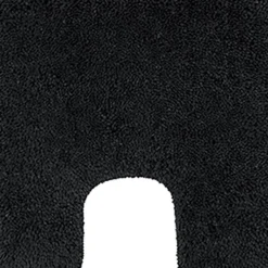 Tapis de WC - 55x55cm - Noir - Microfibre - antidérapant - Highland SPIRELLA