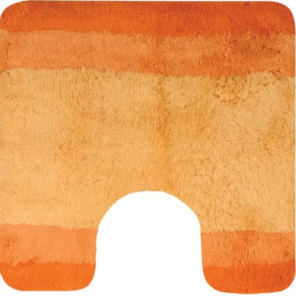 Tapis de WC - 55x55cm - Orange - Microfibre - antidérapant - Balance SPIRELLA