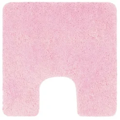 Tapis de WC - 55x55cm - Rose Clair - Microfibre - antidérapant - Highland SPIRELLA