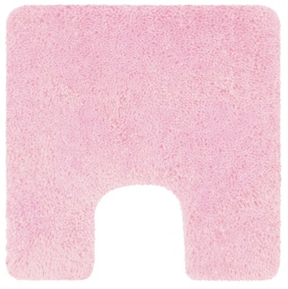 Tapis de WC - 55x55cm - Rose Clair - Microfibre - antidérapant - Highland SPIRELLA