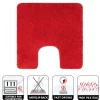 Tapis de WC - 55x55cm - Rouge - Microfibre - antidérapant - Highland SPIRELLA